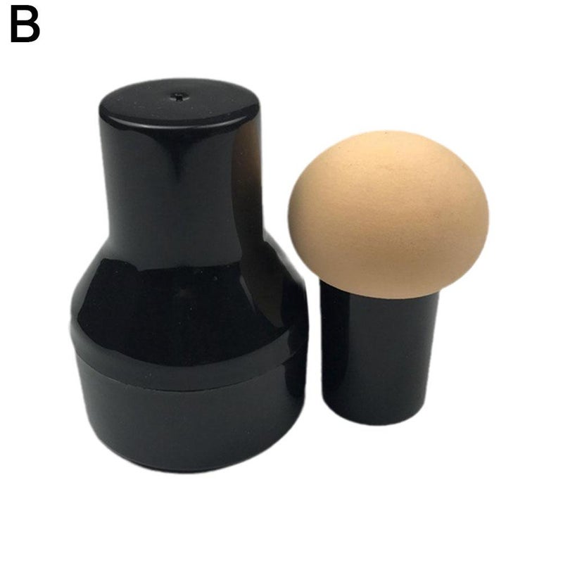 Mushroom-shaped powder puff, round-headed mushroom powder puff with handle, makeup sponge, foundation, mushroom-shaped makeup tool
